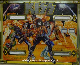 Vitre flipper Bally Kiss