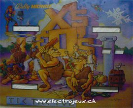 Vitre flipper Bally Tic Tac Toe